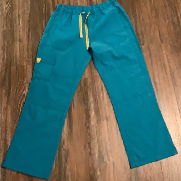 Teal scrubs pants - Picture 3 of 5